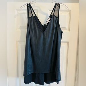 BCBG Generation Faux Leather Tank